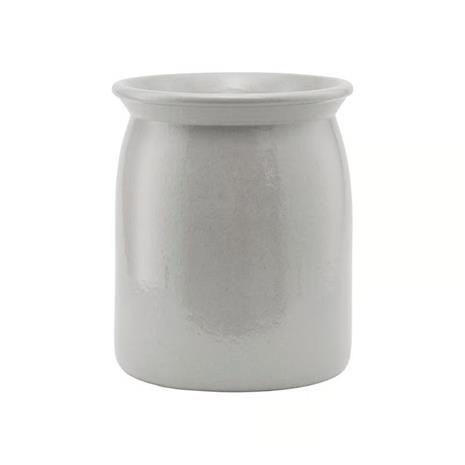Meraki Shellish Grey Flower Pot, Medium