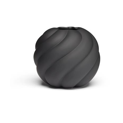 Cooee Design Twist Ball maljakko 12 cm, musta