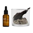 Meraki - Lavastone & wood Huonetuoksu Amber dust 30 ml Musta
