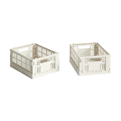 HAY - Set of 2 Colour Crate Mini - Off White