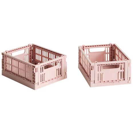 HAY - Set of 2 Colour Crate Mini - Blush
