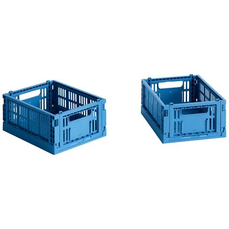 HAY - Set of 2 Colour Crate Mini - Electric Blue