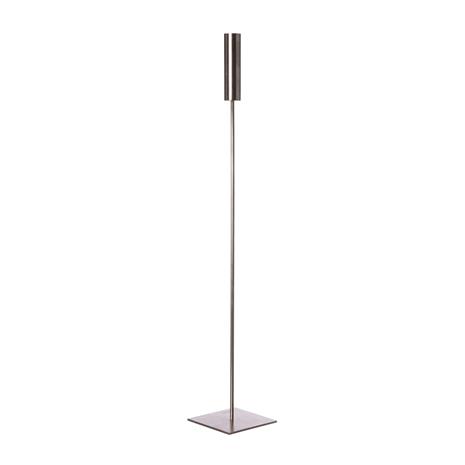 ERNST Candlestick Brushed Aluminium H60 cm