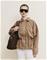 Nelly - Beige - Drawstring Brushed Collar Jacket – kuva 1
