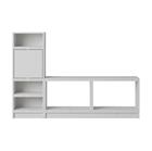 Muuto Stacked säilytysjärjestelmä eteinen kokoonpano 1 Harmaa