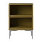 Muuto Stacked säilytysjärjestelmä yöpöytä kokoonpano 1 Ruskeanvihreä