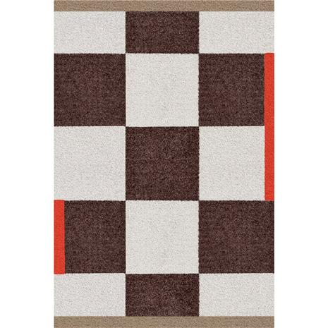 Mette Ditmer Square all-round matta small Ruskea
