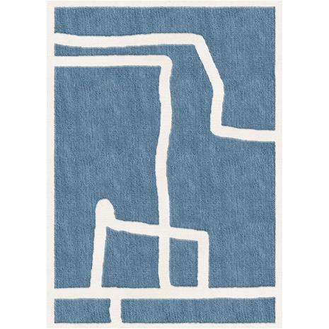 Layered Gotland Klint villamatto Cornflower blue 180x270 cm