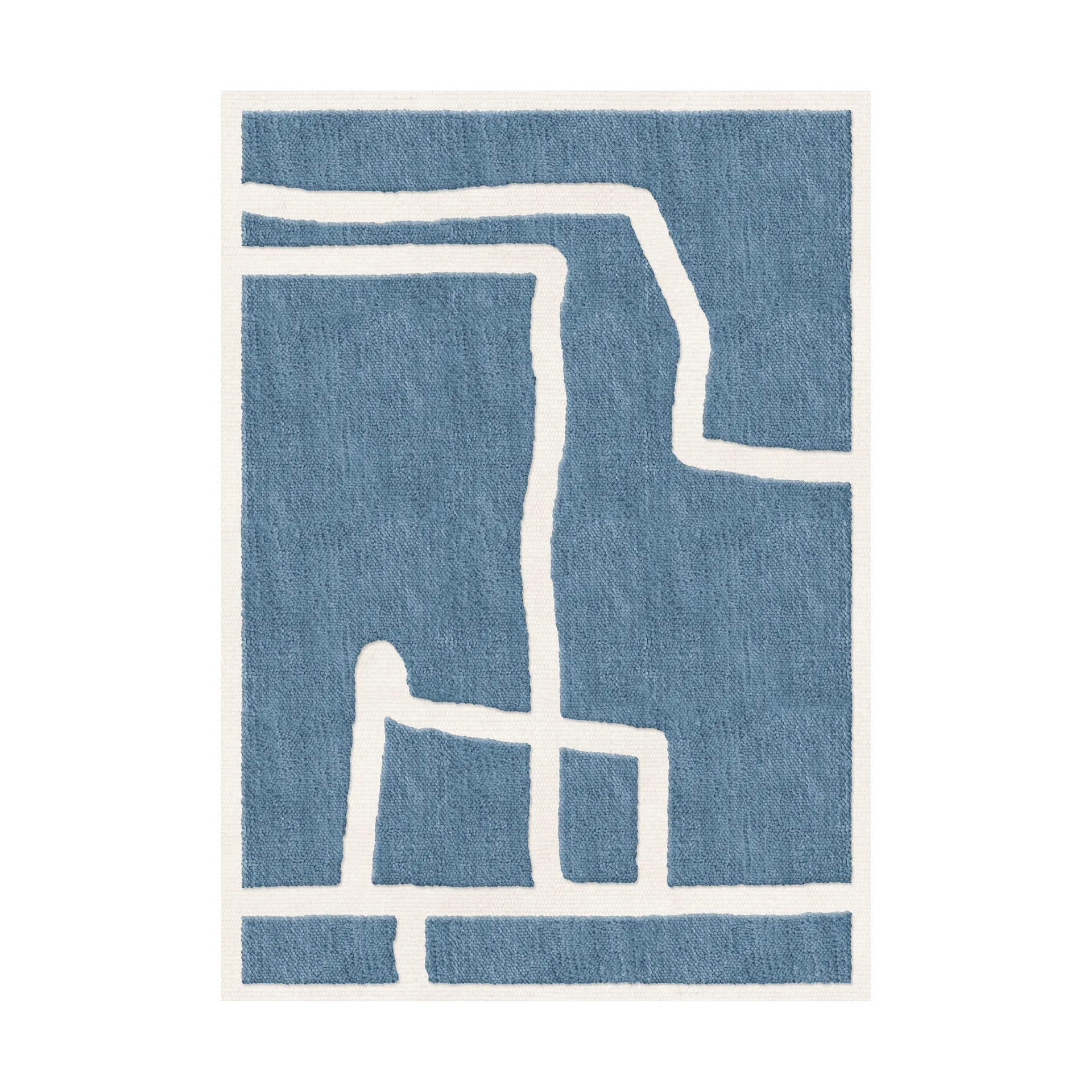 Layered Gotland Klint villamatto Cornflower blue 180x270 cm