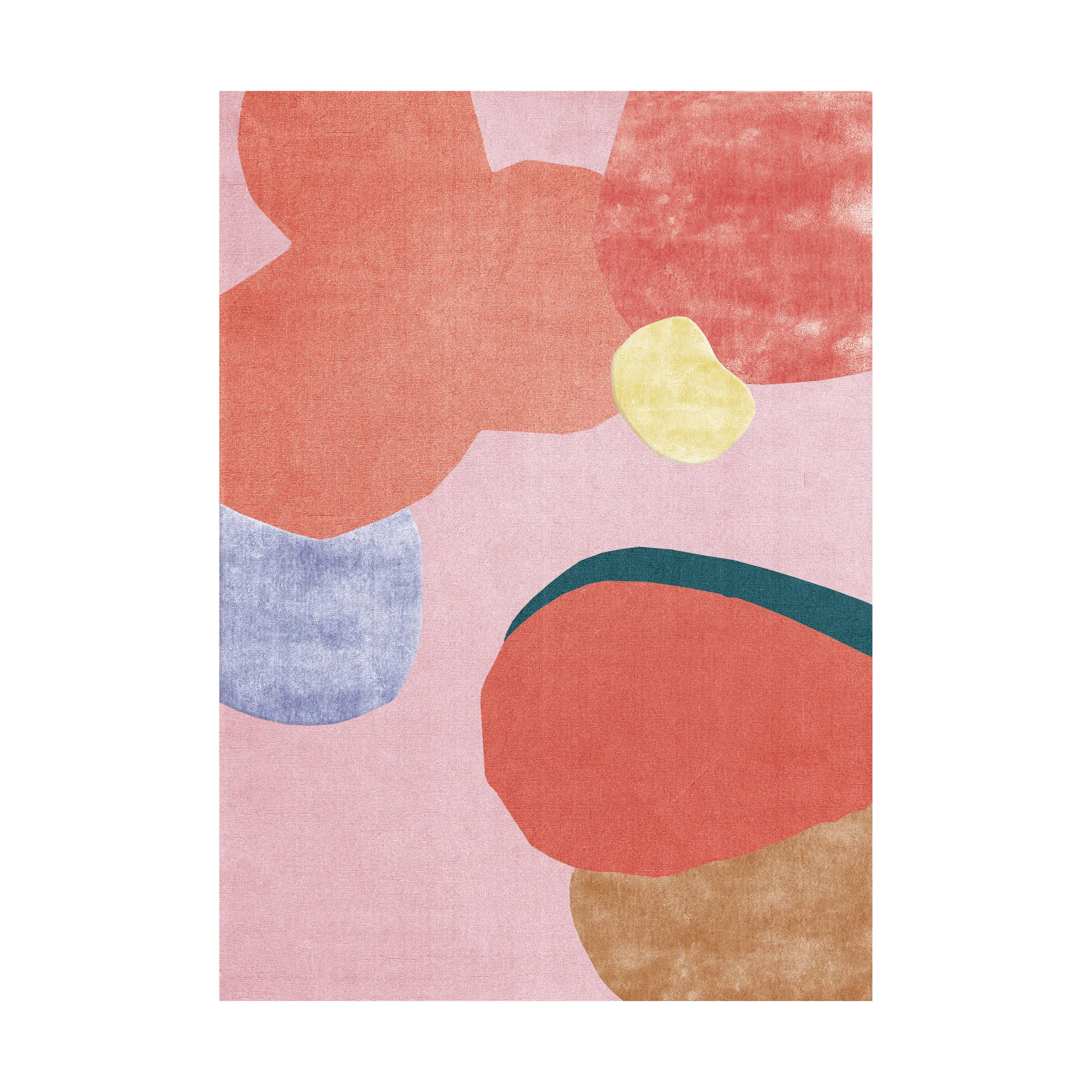 Layered Flower Field villamatto 200x300 cm Pink