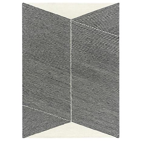 NJRD Rectangles-villamatto, luonnonvalkoinen 200x300 cm