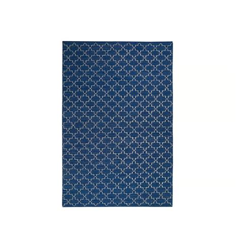 Chhatwal & Jonsson New Geometric -matto Indigo melange/off white, 180 x 272 cm