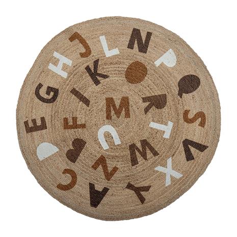 Bloomingville Dinne juuttimatto ä˜ 130 cm Aakkoset