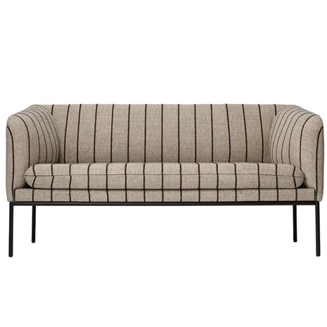 ferm LIVING Turn 2:n istuttava sohva Pasadena (raidallinen)