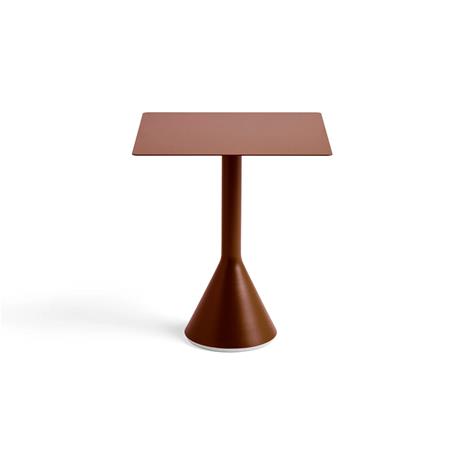 HAY Palissade Cone Pöytä 65x65 Cm - Parvekekalusteet & Ulkosetit Puuterilakattu Teräs Iron Red - AA695-A378-AH17