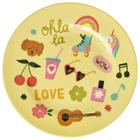RICE lautanen 20 Cm Unicorn Love - Lastenlautaset Melamiini Multi - MESPL-UNILO