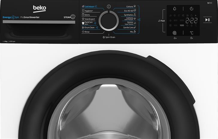 Beko BM3WFSU38213WPBB, pyykinpesukone