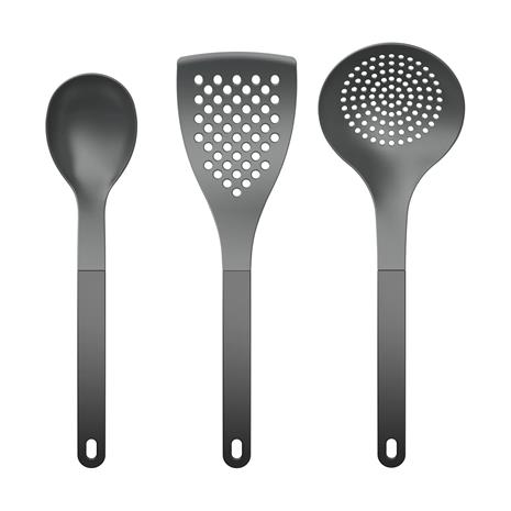 Optima Keittiövälinesetti B 3 osaa 1 set Musta – kuva 2/5