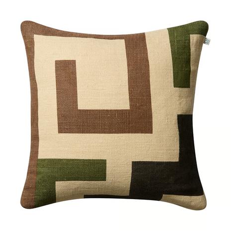 Chhatwal & Jonsson Aman tyynynpäällinen 50x50 cm Taupe-cactus green-brown