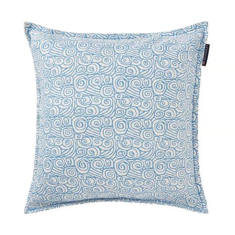Lexington Waves Tyynynpäällinen 50x50 Cm Valkoinen/sininen - Koristetyynyt & Suojukset Puuvilla - 12424113-1600-SH25