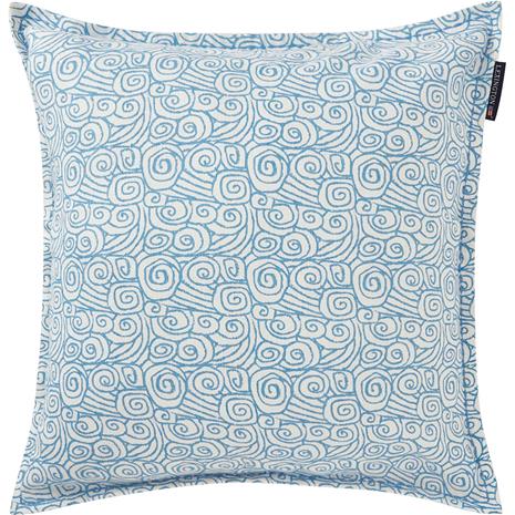 Lexington Waves Tyynynpäällinen 50x50 Cm Valkoinen/sininen - Koristetyynyt & Suojukset Puuvilla - 12424113-1600-SH25