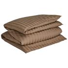 Gant Home Sateen Stripes Pussilakana 220x220 Cm - Pussilakanat Puuvilla Taupe Beige - 851030203-259