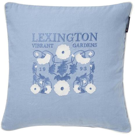 Lexington Vibrant Gardens Tyynynpäällinen 50x50 Cm - Koristetyynyt & Suojukset Puuvilla Sininen - 12514101-5600-SH25