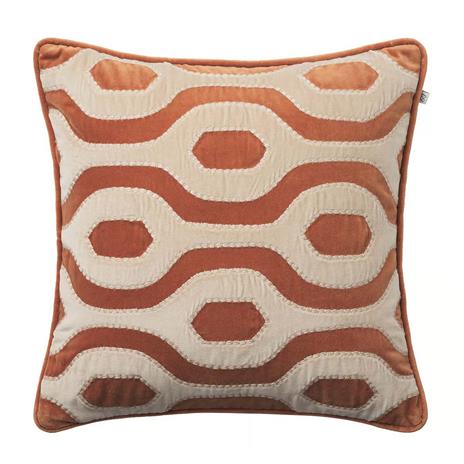Chhatwal & Jonsson Varanasi Tyynynpäällinen /tan 50x50 Cm - Koristeyynyt & Suojukset Cotton Velvet Terracotta - CC570168-20V