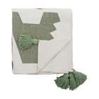 Bloomingville Memmo puuvillahuopa 160x130 cm Luonnollinen