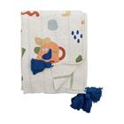 Bloomingville Sylvie puuvillapeitto 160x130 cm Luonnollinen