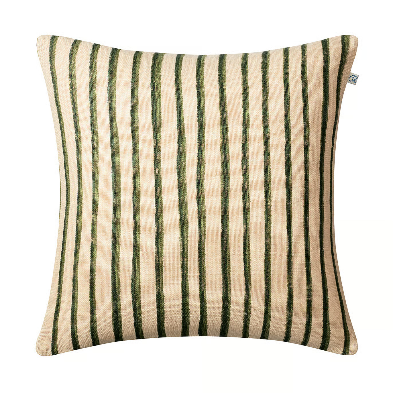 Chhatwal & Jonsson Jaipur Stripe -tyynynpäällinen 50x50 cm Beige-green-green