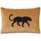Chhatwal & Jonsson Embroidered Black Panther Cushion Cover 40x60 cm, Masala Yellow – kuva 8