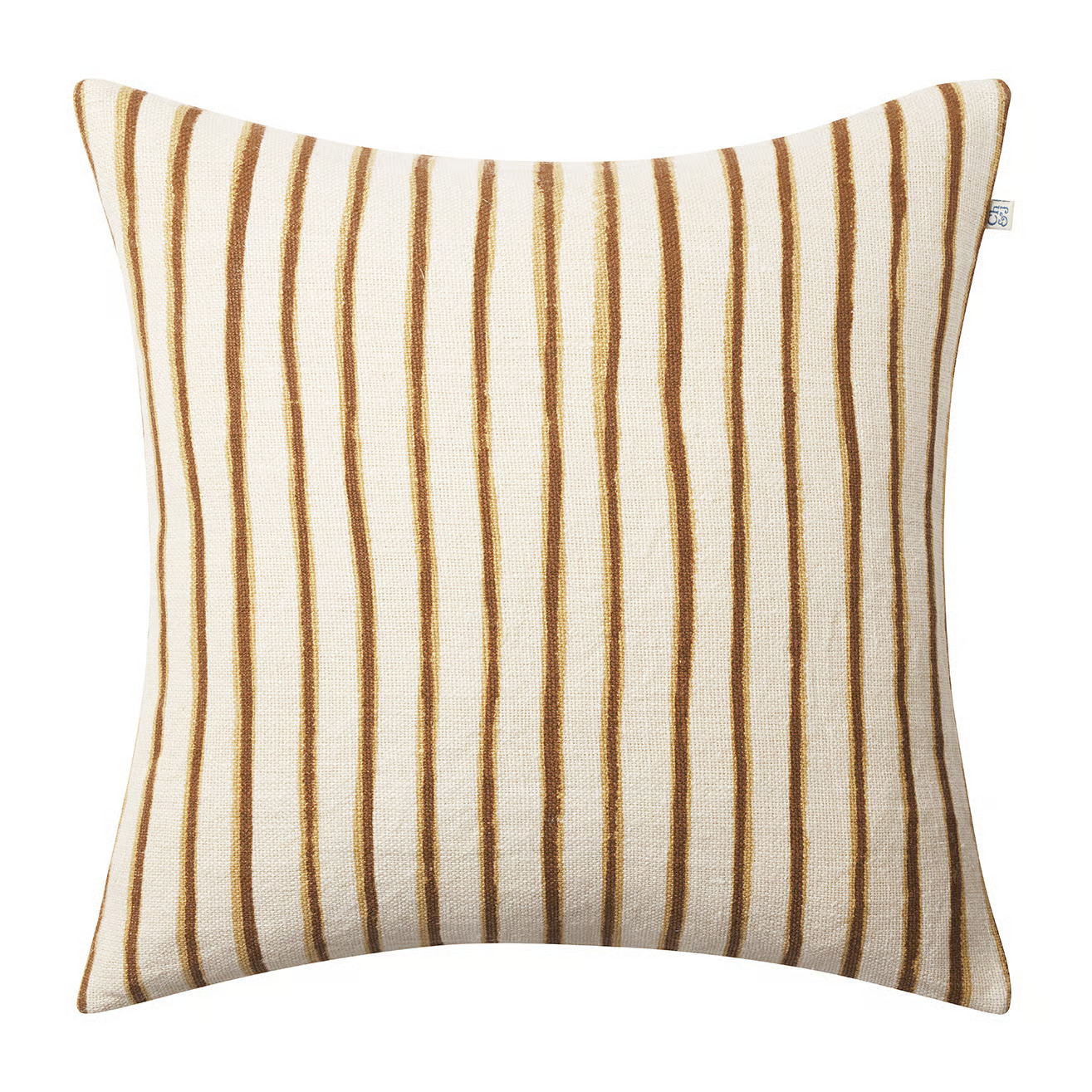 Chhatwal & Jonsson Jaipur Stripe -tyynynpäällinen 50x50 cm Khaki-taupe