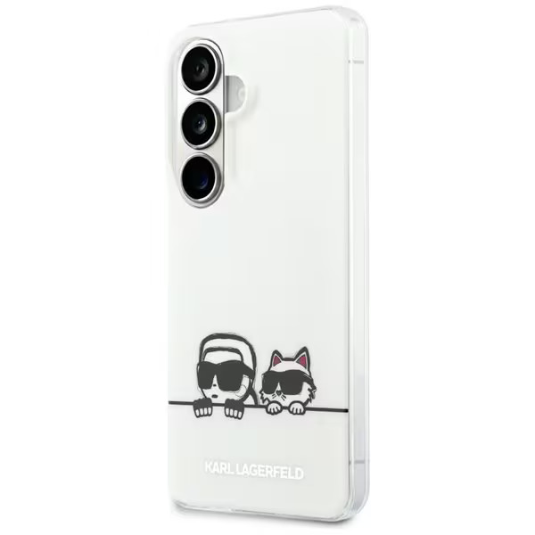 Karl Lagerfeld IML Peekaboo Karl&Choupette MagSafe Case for Samsung Galaxy S26 - Black