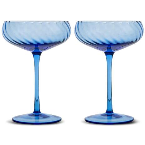 Byon Opacity samppanjalasit 30 cl 2-pack Sininen