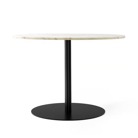 MENU Harbour Column -ruokapöytä Marble offwhite, ä¸ 105 cm, musta runko