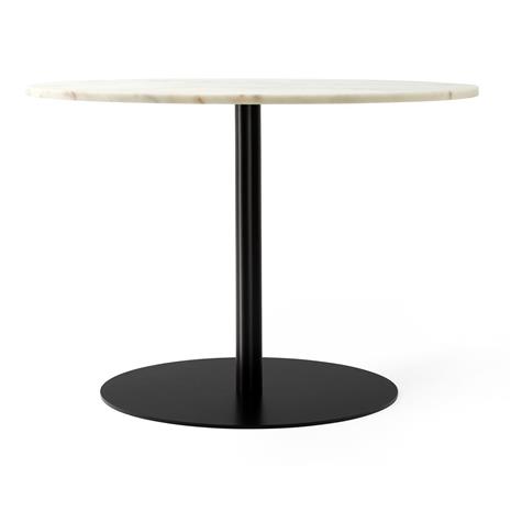 MENU Harbour Column -ruokapöytä Marble offwhite, ä¸ 105 cm, musta runko