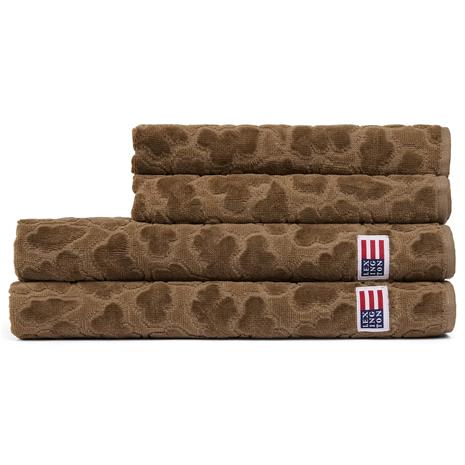 Lexington Velour jacquard leaves -pyyhe