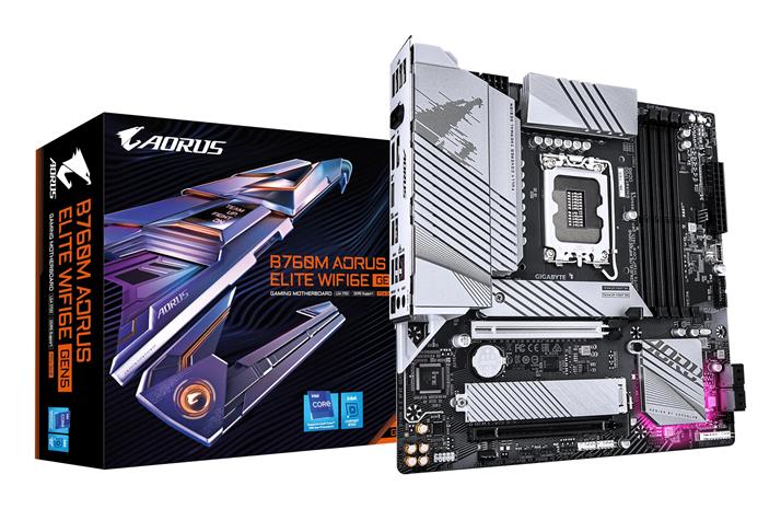 GIGABYTE AORUS B760M ELITE WIFI6E GEN5 Emolevy - Intel B760 - Intel LGA1700 socket - DDR5 RAM - Micro-ATX