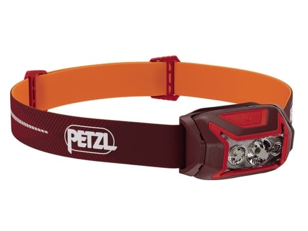 Petzl ACTIK CORE otsalamppu, 600 lm, tummanpunainen