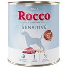 24x800g Sensitive karitsa & riisi Rocco koiran märkäruoka