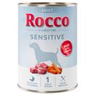 24x400g Sensitive nauta & porkkana Rocco koiran märkäruoka