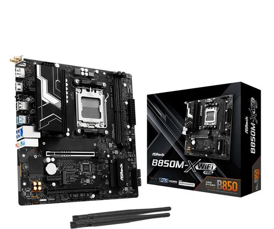 ASRock B850M-X WiFi R2.0 Emolevy - AMD B850 - AMD AM5 socket - DDR5 RAM - Micro-ATX