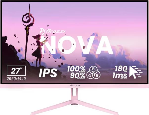 Arozzi Nova AZ-NO-27T2K180-PNK (27"), näyttö