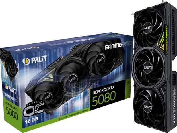 Palit GeForce RTX 5080 GamingPro OC 16 Gt GDDR7 -näytönohjain