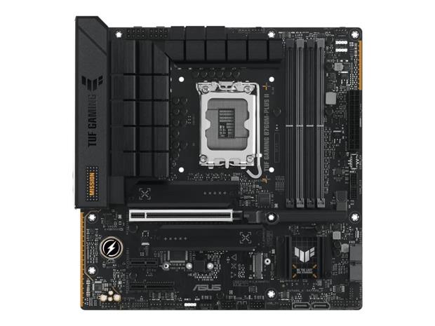 ASUS TUF GAMING B760M-PLUS II Emolevy - Intel B760 - Intel LGA1700 socket - DDR5 RAM - Micro-ATX