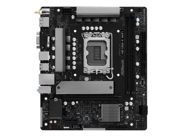 ASRock H810M-X WIFI Emolevy - Intel H810 - Intel LGA1851 socket - DDR5 RAM - Micro-ATX