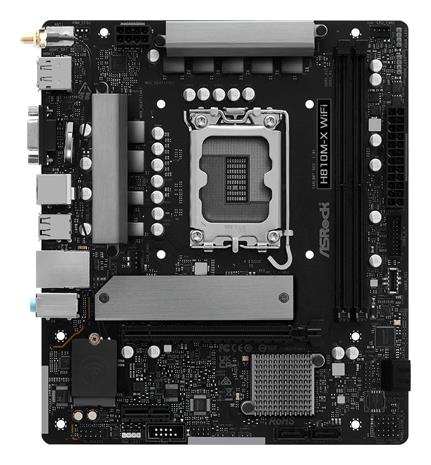 ASRock H810M-X WIFI Emolevy - Intel H810 - Intel LGA1851 socket - DDR5 RAM - Micro-ATX