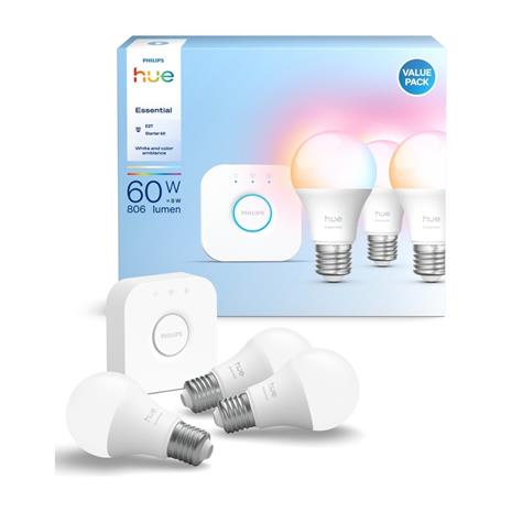 Philips Hue Essentials LED lamput 3 W, E27 (3 kpl)