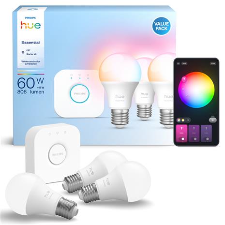 Philips Hue Essentials LED lamput 3 W, E27 (3 kpl)